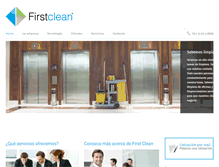 Tablet Screenshot of firstclean.com.ar