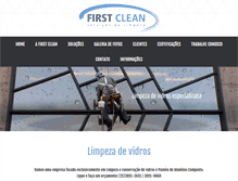 Tablet Screenshot of firstclean.com.br